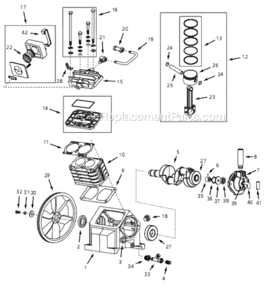 Page A Diagram and Parts List for TQ300100AJ 2006 Campbell Hausfeld Compressor